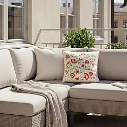 Kussensloop - Kalmar Embroidered Cushion Cover (multi)