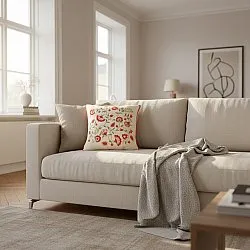 Kussensloop - Kalmar Embroidered Cushion Cover (multi)
