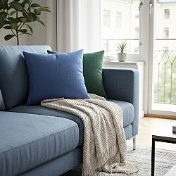 Kussensloop - Luana (blauw)