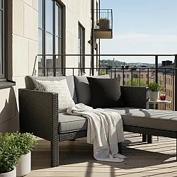 Kussensloop - Luana (zwart)