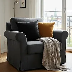 Kussensloop - Luana (zwart)