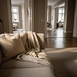 Kussensloop - Martina Stripe (beige/wit)