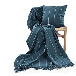 Kussensloop - Martina Stripe (blauw/wit)