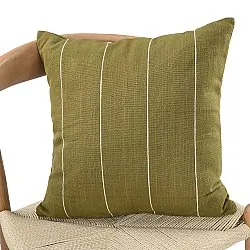 Kussensloop - Martina Stripe (groen/wit)