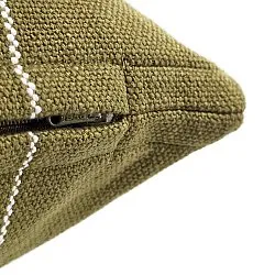 Kussensloop - Martina Stripe (groen/wit)