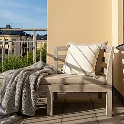 Kussensloop - Montreux (gebroken wit/grijs)