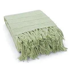 Dekens - Nalani cotton throw (lichtgroen)