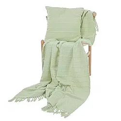 Dekens - Nalani cotton throw (lichtgroen)