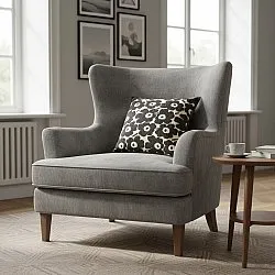 Kussensloop - Onsala (zwart/wit)