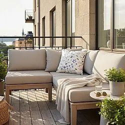 Kussensloop - Stavanger Embroidered Cushion Cover (multi)