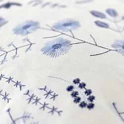 Kussensloop - Stavanger Embroidered Cushion Cover (multi)