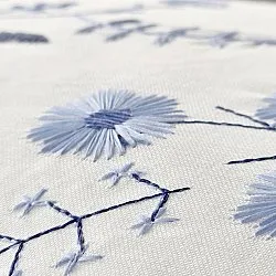 Kussensloop - Stavanger Embroidered Cushion Cover (multi)