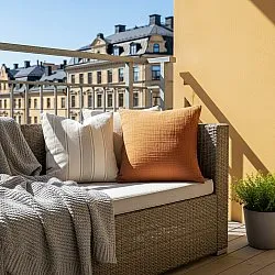 Kussensloop - Vanja (lichtbruin)