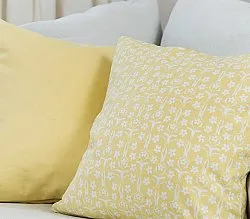Kussensloop x 2 - Ella (geel)