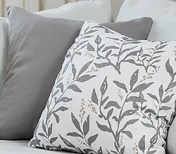 Kussensloop x 2 - Katri (grijs)