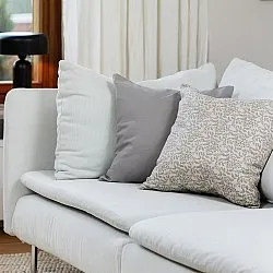 Kussensloop x 2 - Lilja (grijs)