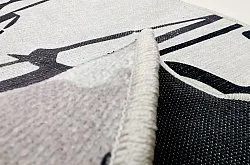 Rond vloerkleed - Lawrance (grijs/wit)