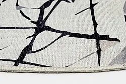 Rond vloerkleed - Lawrance (grijs/wit)