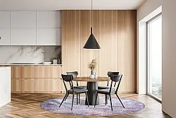 Rond vloerkleed - Tarnos (lila)