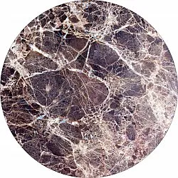 Rond vloerkleed - Sines (paars)