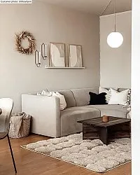 Hoogpolig vloerkleed - Fondi (beige)