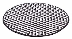 Ronde vloerkleden - Lindby (zwart/wit)