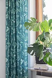 Gordijnen - Katoenen gordijn Lowe (groen)