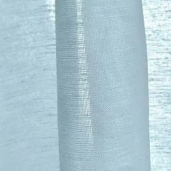 Gordijnen 2-pack - Linnenmix gordijn Lumira (lichtblauw)