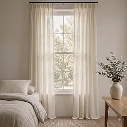 Gordijnen 2-pack - Linnenmix gordijn Lumira (room)