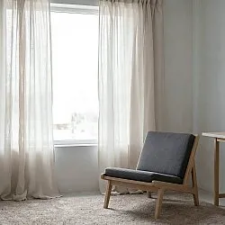 Gordijnen 2-pack - Linnenmix gordijn Lumira (wit)