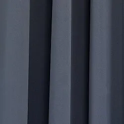 Gordijnen - Verduisteringsgordijnen Alina (blauw/grijs)