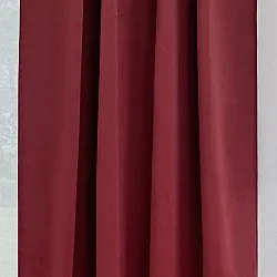 Gordijnen - Verduisteringsgordijnen Alina (rood)
