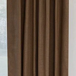 Gordijnen - Verduisteringsgordijnen Amaris (donker bruin)