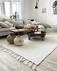 Wollen-vloerkleed - Malana (wit)