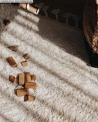 Hoogpolig vloerkleed - Cudillero (beige)