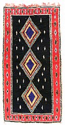 Marokkaanse Berber tapijt Boucherouite 310 x 140 cm