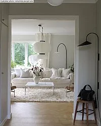 Hoogpolig vloerkleed - Janjira (offwhite)