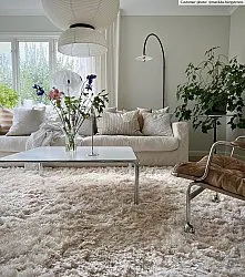 Hoogpolig vloerkleed - Janjira (offwhite)