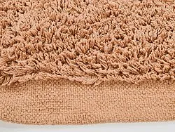 Ronde vloerkleden - Alexa Natural Cotton Shaggy (terracotta)
