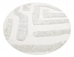 Ronde vloerkleden - Alexa Natural Cotton Shaggy (offwhite)