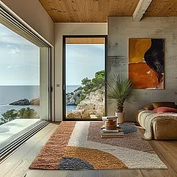 Hoogpolig vloerkleed - Alpe Natural Cotton Shaggy (multi)