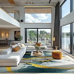 Wilton - Alvaro (blauw/wit/goud)