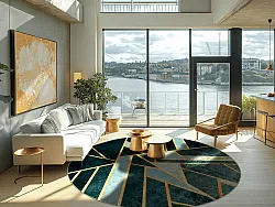 Rond vloerkleed - Amasra (groen)