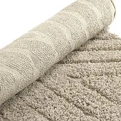 Ronde vloerkleden - Amberley Natural Cotton Shaggy (beige)