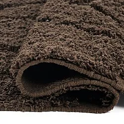 Hoogpolig vloerkleed - Amberley Natural Cotton Shaggy (bruin)