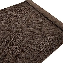 Hoogpolig vloerkleed - Amberley Natural Cotton Shaggy (bruin)