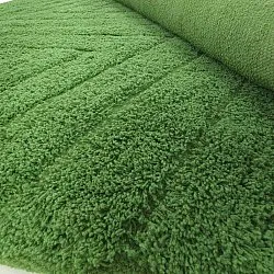 Ronde vloerkleden - Amberley Natural Cotton Shaggy (groente)