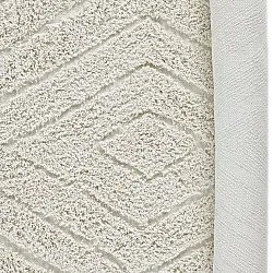 Hoogpolig vloerkleed - Amberley Natural Cotton Shaggy (gebroken wit)