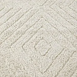 Hoogpolig vloerkleed - Amberley Natural Cotton Shaggy (gebroken wit)