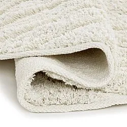 Ronde vloerkleden - Amberley Natural Cotton Shaggy (gebroken wit)